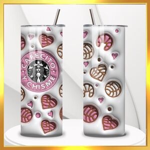 Cafecito y Chisme - - 20oz Tumbler Stainless Steel - Design created by me